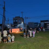 手持ち花火を楽しみました